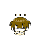 バツ目の女の子スタンプ（個別スタンプ：4）