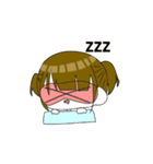 バツ目の女の子スタンプ（個別スタンプ：9）