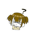 バツ目の女の子スタンプ（個別スタンプ：10）