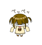 バツ目の女の子スタンプ（個別スタンプ：12）