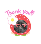 くろ猫さんのスタンプ（個別スタンプ：9）