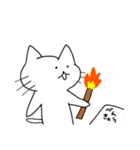 白猫にょん太郎（個別スタンプ：32）