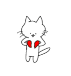 白猫にょん太郎（個別スタンプ：34）