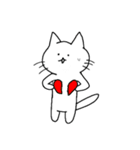 白猫にょん太郎（個別スタンプ：35）