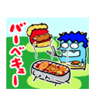 夏だ！サマーだ！赤おにくんと青おにくん！（個別スタンプ：20）