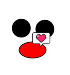 ⚫️❤️⚫️スタンプ（個別スタンプ：5）