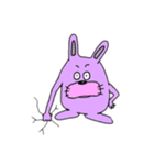むらさきうさぎの日常（個別スタンプ：4）