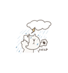 シンプルねこ【梅雨/夏】（個別スタンプ：2）