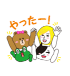 アゲるアクション☆LINE FRIENDS（個別スタンプ：10）