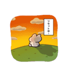 仲良しのうさぎと人間は、幸せに生きている（個別スタンプ：6）