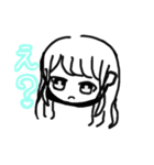 黒マスク女子（個別スタンプ：6）