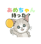 【梅雨＊夏】仔猫のぽんにゃん【飛び出す】（個別スタンプ：6）