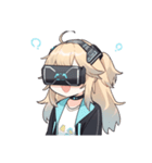 Girl wearing VR goggles（個別スタンプ：5）