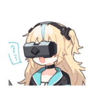 Girl wearing VR goggles（個別スタンプ：6）