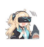 Girl wearing VR goggles（個別スタンプ：10）