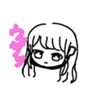 黒マスクの女の子（個別スタンプ：7）