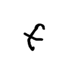 汚い文字2（煽りも可能）（個別スタンプ：14）