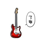 しゃべるギター(赤)（個別スタンプ：2）