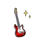 しゃべるギター(赤)（個別スタンプ：21）