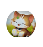 小さい春の猫（個別スタンプ：5）