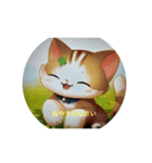 小さい春の猫（個別スタンプ：8）