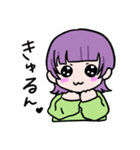 ウルフヘア―の女の子（個別スタンプ：16）