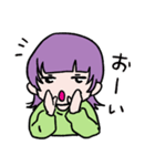 ウルフヘア―の女の子（個別スタンプ：18）