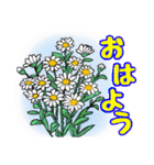 お花と猫の癒しのスタンプ（個別スタンプ：2）