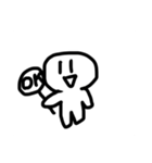 なんか白いはげちょびん（個別スタンプ：9）