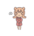 パジャマの可愛いおんなのこ。（個別スタンプ：1）