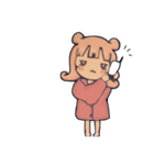 パジャマの可愛いおんなのこ。（個別スタンプ：3）