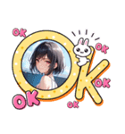 Lana girl's 涼川リコ stamp（個別スタンプ：4）