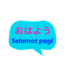 インドネシア語と日本語の基本会話（個別スタンプ：6）