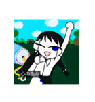 人形家族 ガキ字幕編（個別スタンプ：1）
