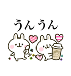 カラフルうさぎ♡年中使える敬語（個別スタンプ：16）