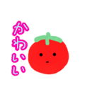 ほぼ同じ表情のトマト（個別スタンプ：26）
