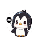 ぽっちゃりと可愛いペンギン（個別スタンプ：3）