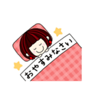 Happy Girl - 赤×ショートボブ part5（個別スタンプ：20）