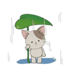 【ねこ組】文字なしde飛び出す【梅雨•夏】（個別スタンプ：10）