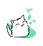 手書きしろねこ【文字なし】（個別スタンプ：16）