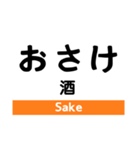 高山本線1(岐阜-猪谷)の駅名スタンプ（個別スタンプ：39）