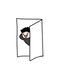 制服男子 返事が簡単 否定編（個別スタンプ：34）
