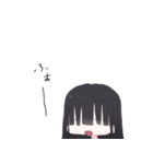 無口女子。（個別スタンプ：16）