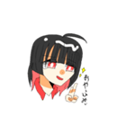 カフェイン好きなインナーカラー女子（個別スタンプ：2）