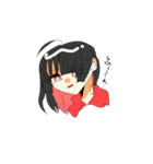 カフェイン好きなインナーカラー女子（個別スタンプ：4）