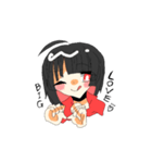 カフェイン好きなインナーカラー女子（個別スタンプ：8）