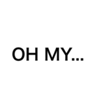 英語感情剥き出し（個別スタンプ：1）