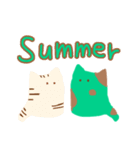 ミントチョコアイス猫そして夏！（個別スタンプ：16）