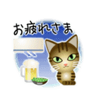 猫の日ごろ26 仲良しガラ猫の夏（個別スタンプ：40）