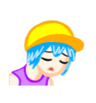 HIP HOPダンサー風女子（個別スタンプ：14）